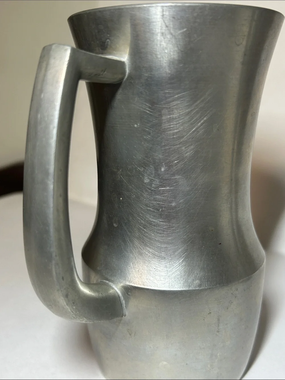 Towle Newburyport Pewter Small Pitcher / Creamer (Model 8644) & goblet